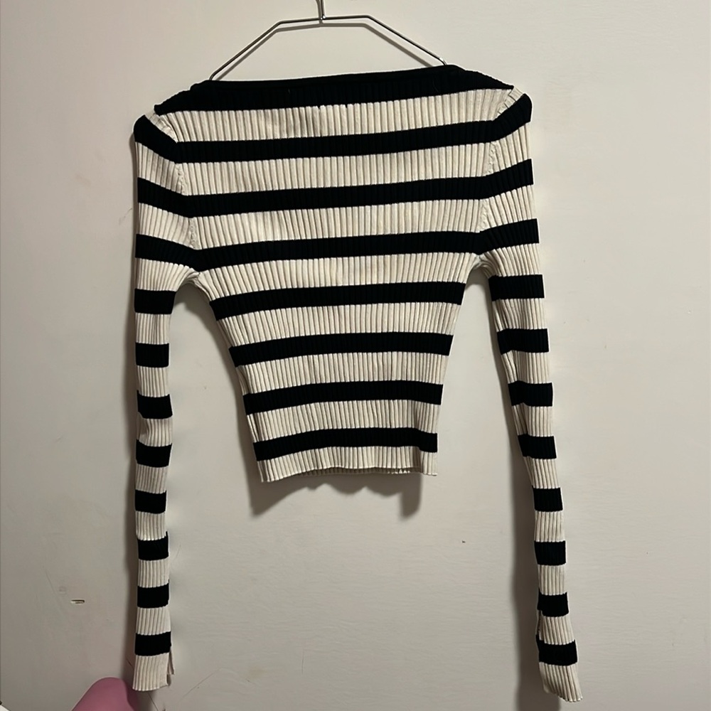Black and white stripped shirt
